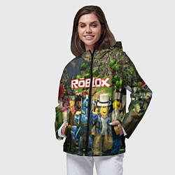 Ветровка с капюшоном женская ROBLOX, цвет: 3D-черный — фото 2
