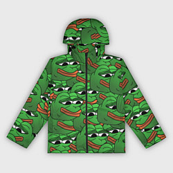 Ветровка с капюшоном женская Pepe The Frog, цвет: 3D-черный