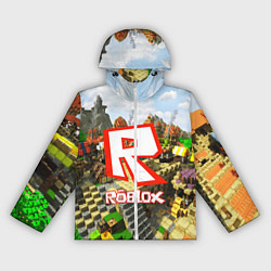 Ветровка с капюшоном женская ROBLOX, цвет: 3D-белый