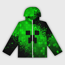 Ветровка с капюшоном женская MINECRAFT, цвет: 3D-белый