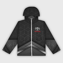 Ветровка с капюшоном женская TOYOTA, цвет: 3D-белый