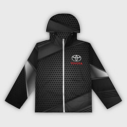 Ветровка с капюшоном женская TOYOTA, цвет: 3D-белый