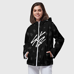 Ветровка с капюшоном женская Stray Kids, цвет: 3D-белый — фото 2