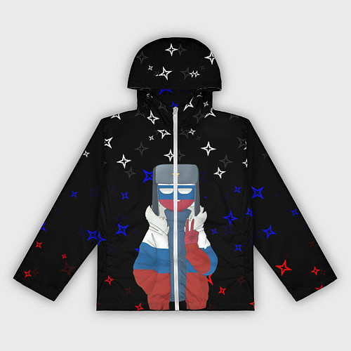 Женская ветровка CountryHumans / 3D-Белый – фото 1