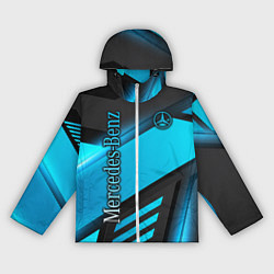 Ветровка с капюшоном женская Mercedes-Benz, цвет: 3D-белый