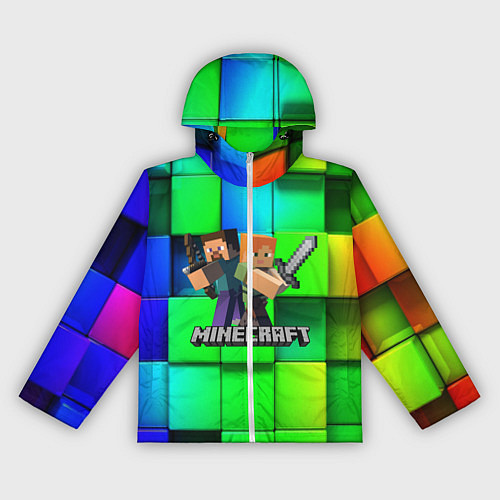 Женская ветровка MINECRAFT / 3D-Белый – фото 1