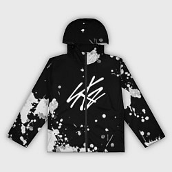 Ветровка с капюшоном женская Stray Kids, цвет: 3D-черный
