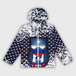 Ветровка с капюшоном женская CountryHumans, цвет: 3D-белый