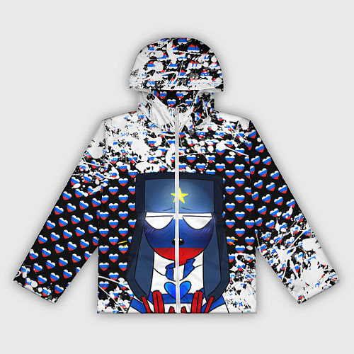 Женская ветровка CountryHumans / 3D-Белый – фото 1