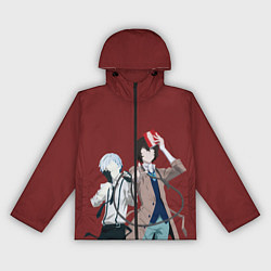 Ветровка с капюшоном женская Atsushi Nakajima & Osamu Dazai, цвет: 3D-черный