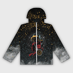 Ветровка с капюшоном женская Стальной алхимик, цвет: 3D-белый