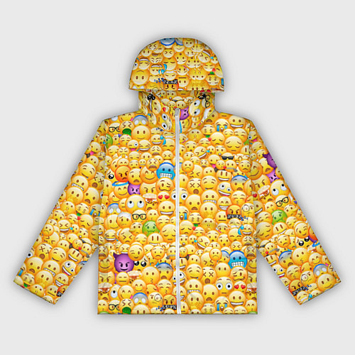 Женская ветровка Смайлики Emoji / 3D-Белый – фото 1