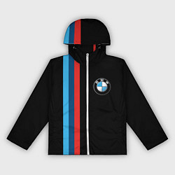 Ветровка с капюшоном женская BMW, цвет: 3D-белый