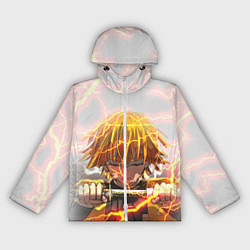 Ветровка с капюшоном женская KIMETSU NO YAIBA, цвет: 3D-белый