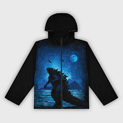 Ветровка с капюшоном женская GODZILLA, цвет: 3D-черный