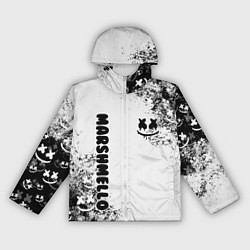 Ветровка с капюшоном женская Marshmello, цвет: 3D-белый
