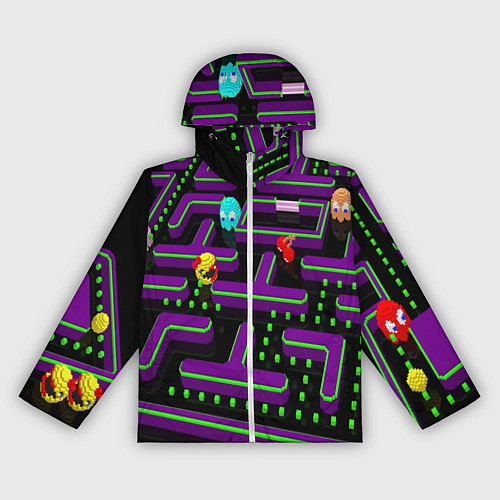 Женская ветровка PAC-MAN 3D / 3D-Белый – фото 1