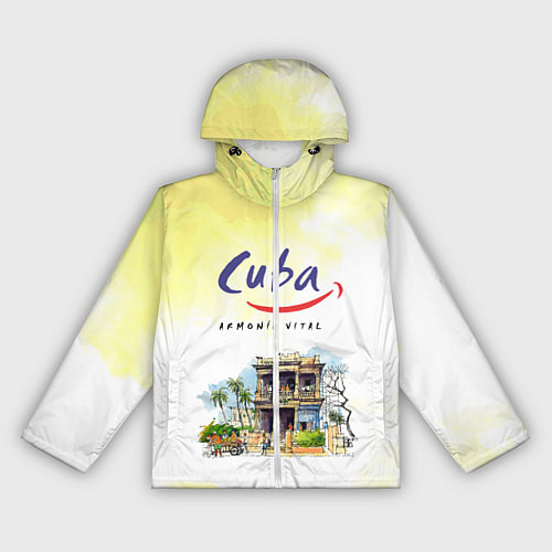 Женская ветровка Куба / 3D-Белый – фото 1
