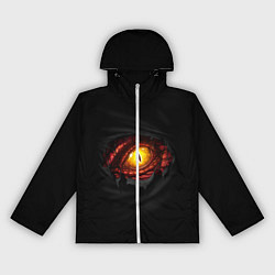 Ветровка с капюшоном женская Дракон, цвет: 3D-белый