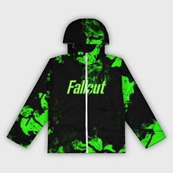 Ветровка с капюшоном женская FALLOUT, цвет: 3D-белый