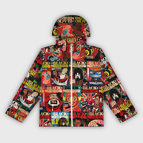 Женская ветровка ЧЕРНОЕ ЗЕРКАЛО / 3D-Белый – фото 1