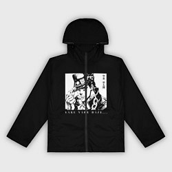 Ветровка с капюшоном женская Невероятные приключения джоджо, цвет: 3D-черный