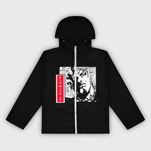 Женская ветровка Jojos bizarre adventure Dio / 3D-Белый – фото 1