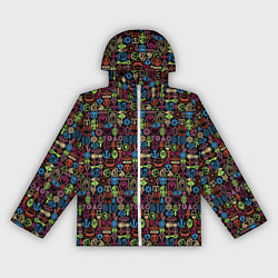 Ветровка с капюшоном женская JoJo Bizarre Adventure, цвет: 3D-белый