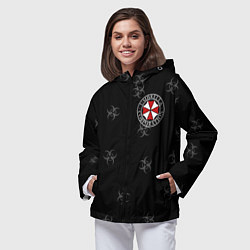 Ветровка с капюшоном женская Umbrella Corp, цвет: 3D-черный — фото 2