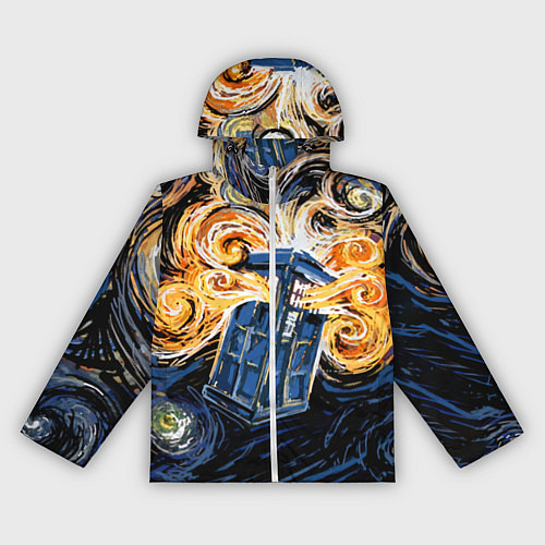 Женская ветровка Van Gogh Tardis / 3D-Белый – фото 1