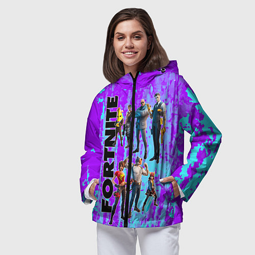 Женская ветровка Fortnite / 3D-Черный – фото 3