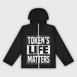 Ветровка с капюшоном женская TOKENS LIFE MATTERS, цвет: 3D-белый