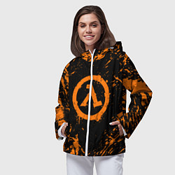 Ветровка с капюшоном женская HALF-LIFE, цвет: 3D-белый — фото 2