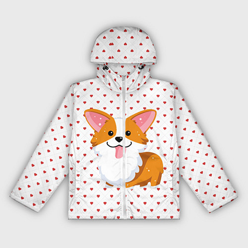 Женская ветровка Корги / 3D-Белый – фото 1