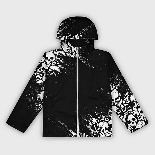 Женская ветровка БЕЛЫЕ ЧЕРЕПА / 3D-Белый – фото 1