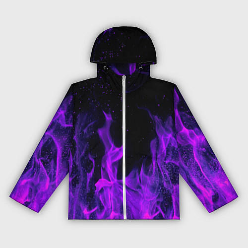 Женская ветровка ФИОЛЕТОВЫЙ ОГОНЬ / 3D-Белый – фото 1