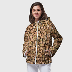 Ветровка с капюшоном женская Гречка Греча, цвет: 3D-белый — фото 2