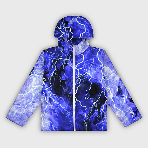 Женская ветровка МОЛНИЯ BLUE / 3D-Белый – фото 1