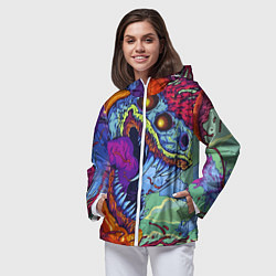 Ветровка с капюшоном женская HYPERBEAST, цвет: 3D-белый — фото 2