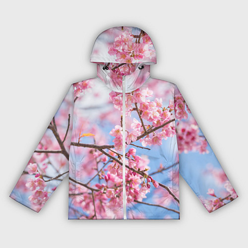 Женская ветровка Ветки Сакуры / 3D-Белый – фото 1
