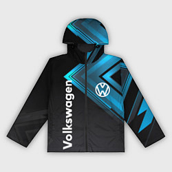 Ветровка с капюшоном женская Volkswagen, цвет: 3D-черный