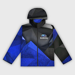 Ветровка с капюшоном женская SUBARU, цвет: 3D-черный