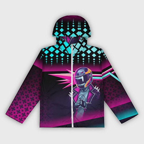 Женская ветровка НЕОНОВЫЙ ГОНЩИК / 3D-Белый – фото 1