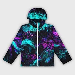 Ветровка с капюшоном женская ABSTRACT, цвет: 3D-белый