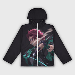 Ветровка с капюшоном женская KIMETSU NO YAIBA, цвет: 3D-белый