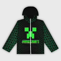 Ветровка с капюшоном женская Minecraft, цвет: 3D-белый