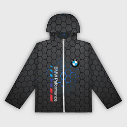 Ветровка с капюшоном женская BMW, цвет: 3D-белый