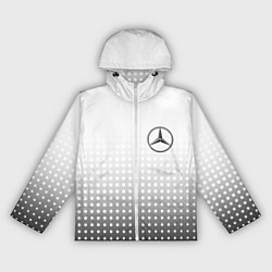 Ветровка с капюшоном женская Mercedes-Benz, цвет: 3D-белый