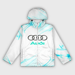 Ветровка с капюшоном женская Audi, цвет: 3D-белый