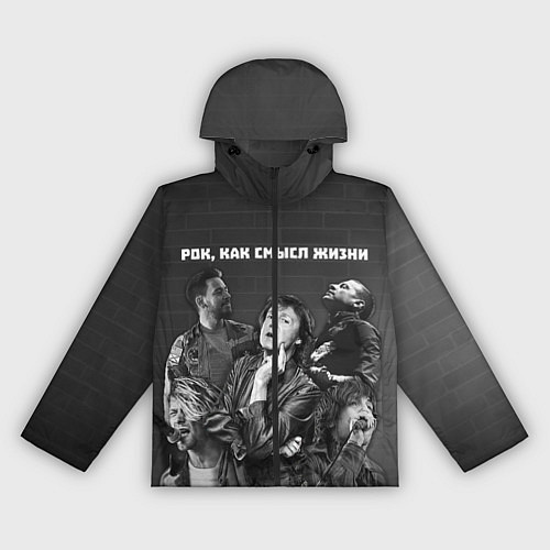 Женская ветровка Рок, как смысл жизни / 3D-Черный – фото 1